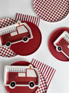 Firetruck Plate, 8pk