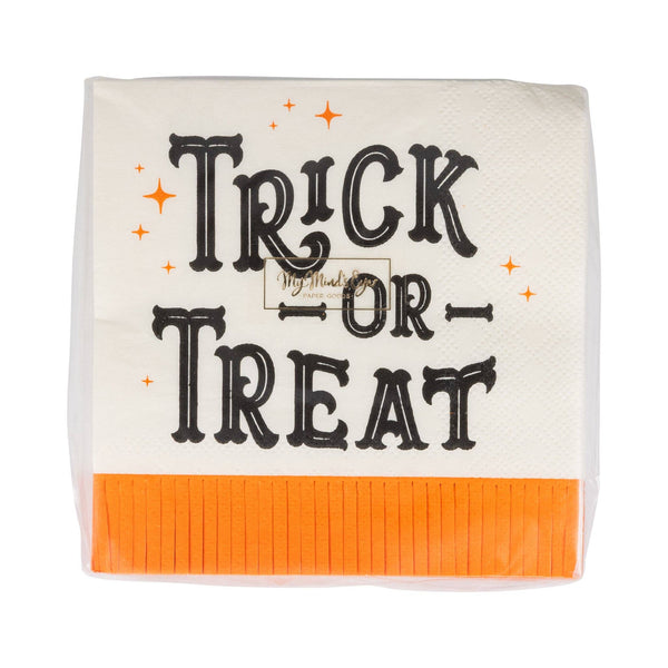 Vintage Trick or Treat Cocktail Napkin, 24pk