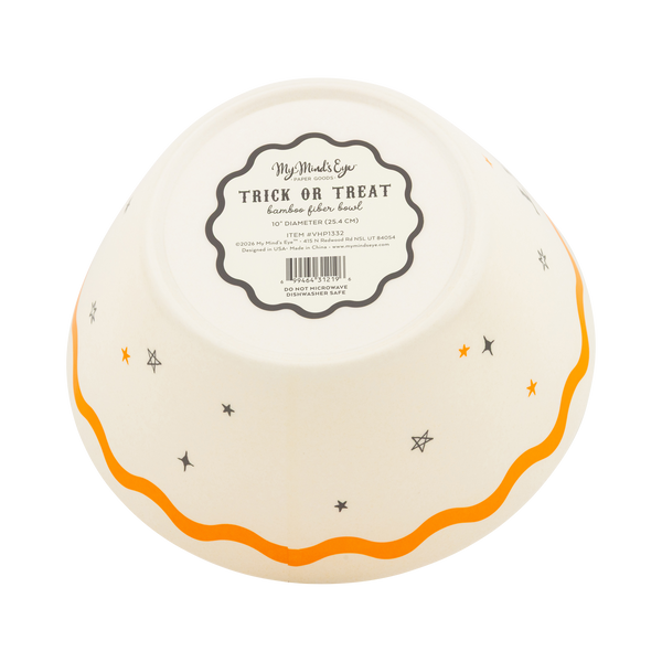 Trick or Treat Bamboo Bowl