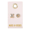 Leather TagEarrings- Hugs & Kisses
