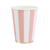 Petal Pink Cabana Stripe Cups, 8pk