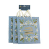Blue Merry Christmas Gift Bag Set- 3 pk