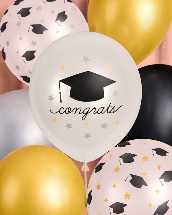 Congrats Grad Latex Balloon’s, 24pk