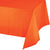 Sunkissed Orange Plastic Tablecloth, 1pk