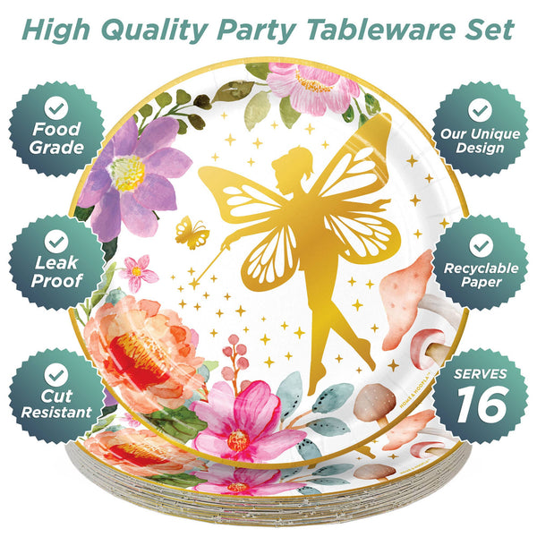 Enchanted Fairy Dessert Plates, 16pk