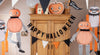 Velvet Puffy Happy Halloween Banner