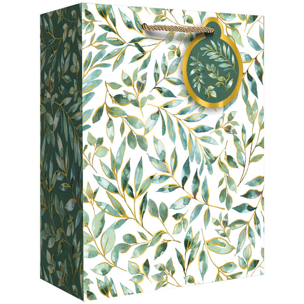Elegant Leaves Large Gift Bag