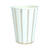 Gold Signature Stripe Cups, 8pk