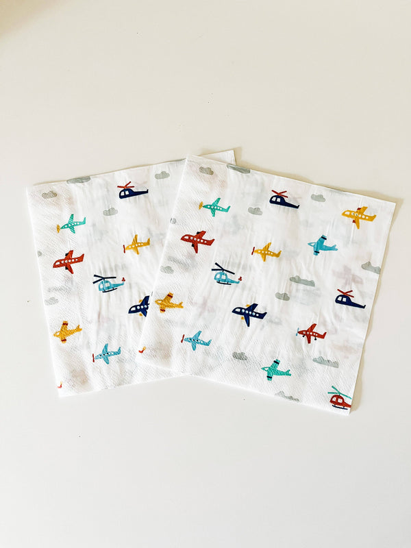 Airplane Dinner Napkins, 16pk