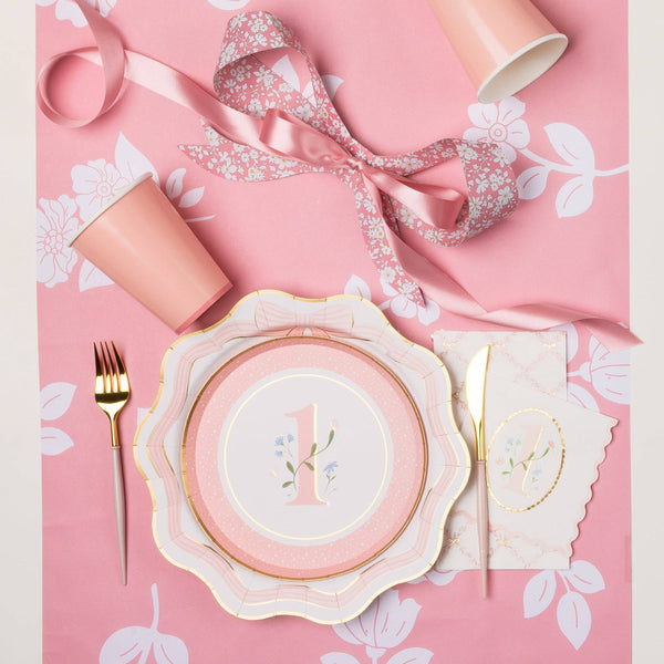 Pink 1st Birthday Cocktail Napkins, 20pk