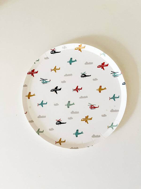 Airplane Small Plate, 8pk