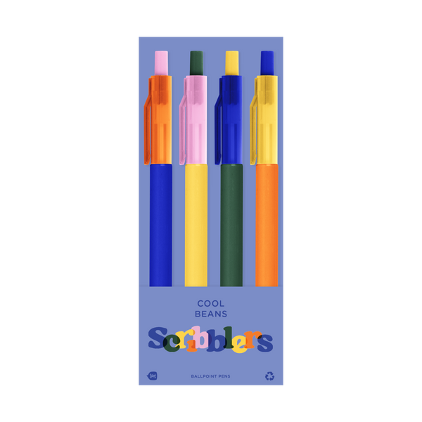 Sapori Scribbler Ballpoint Pen 4 Packs: 4 Options