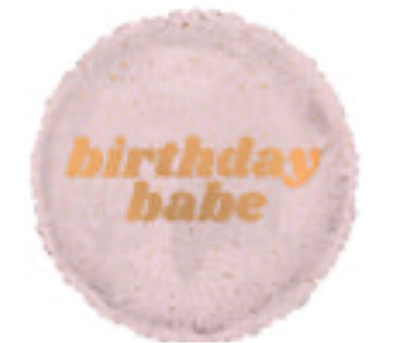 18” Birthday Babe Mylar Balloon
