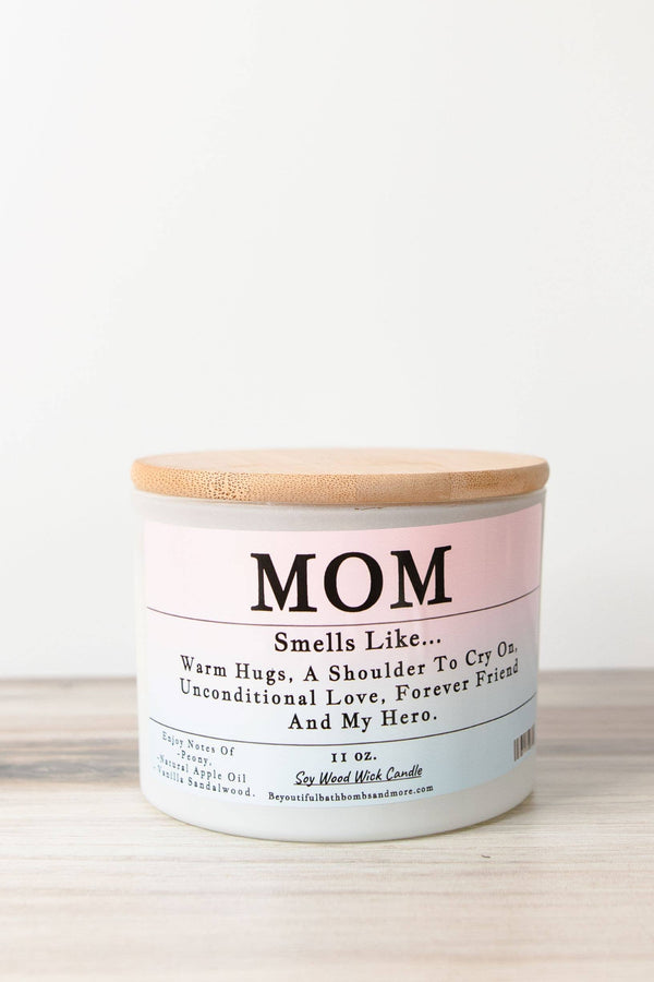 Mom Conversation Wood Wick Candle