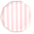 Petal Pink Signature Cabana Stripes Dinner Plates, 8pk
