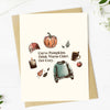 "Carve Pumpkins..." Fall Icons Greeting Card