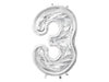 GIANT Silver Number Balloon Frame| 49 In