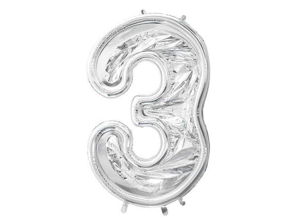 GIANT Silver Number Balloon Frame| 49 In