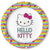 Hello Kitty Retro Rainbow Dinner Plates, 16pk