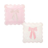Large Pink Bows Dinner Plate, 8pk
