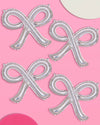 Shimmer Bow Balloons, 4pk