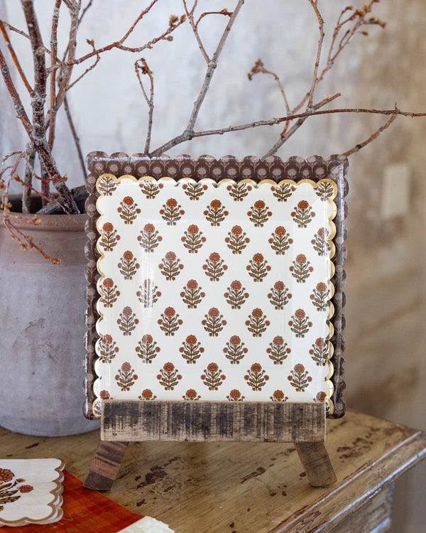 Give Thanks Floral 90" Paper Plate, 8pk