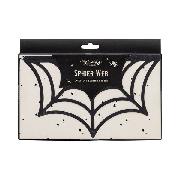 Spider Web Bunting Banner