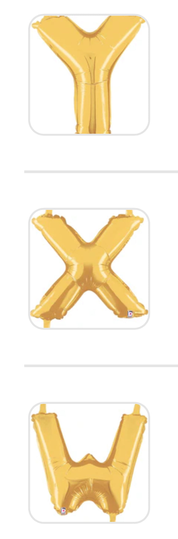 14” Airfill Letter’s