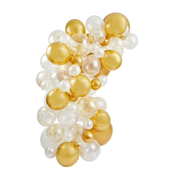 Gold, Clear & White Balloon Kit