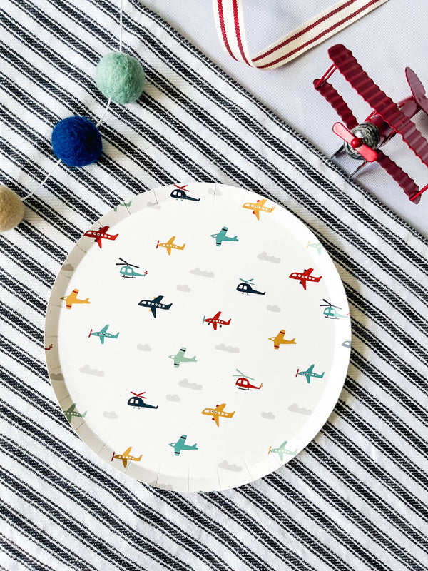 Airplane Small Plate, 8pk