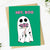 Hey, Boo Cute Ghost HalloweenGreeting Card