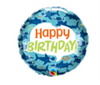 18” Birthday Sharks Mylar Balloon