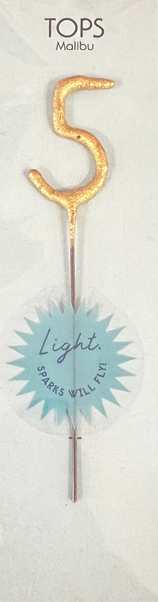 Mini 4" Gold Number Sparklers