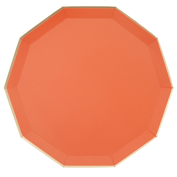 Sunkissed Orange Premium Dinner Plates, 8pk