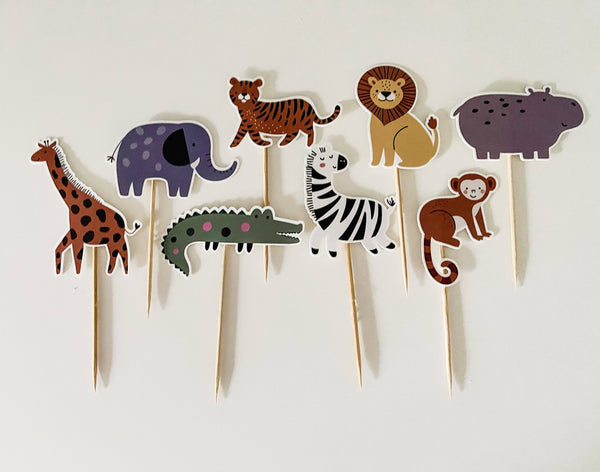 Safari Cupcake Toppers, 8pk