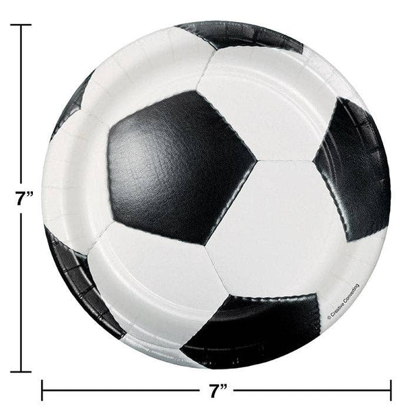Soccer Dessert Plates, 8pk