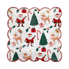 Whimsy Christmas Scatter Dinner Plate- 8pk