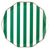 Emerald Green Cabana Stripe Dinner Plates, 8pk