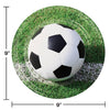 Soccer Dinner Plates, 8pk