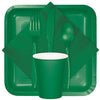 Emerald Green Assorted Plastic Cutlery, 24pk