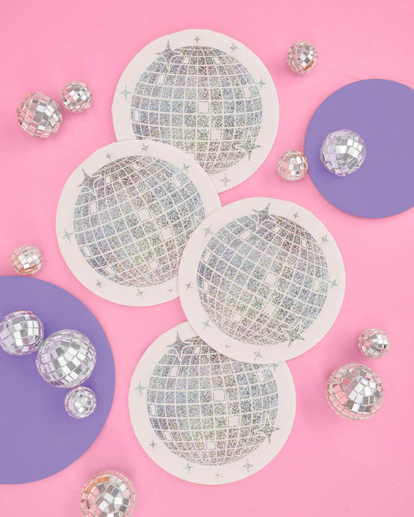 Shimmer Disco Ball Napkins, 25pk