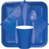 Cobalt Blue Assorted Plastic Cutlery, 24pk