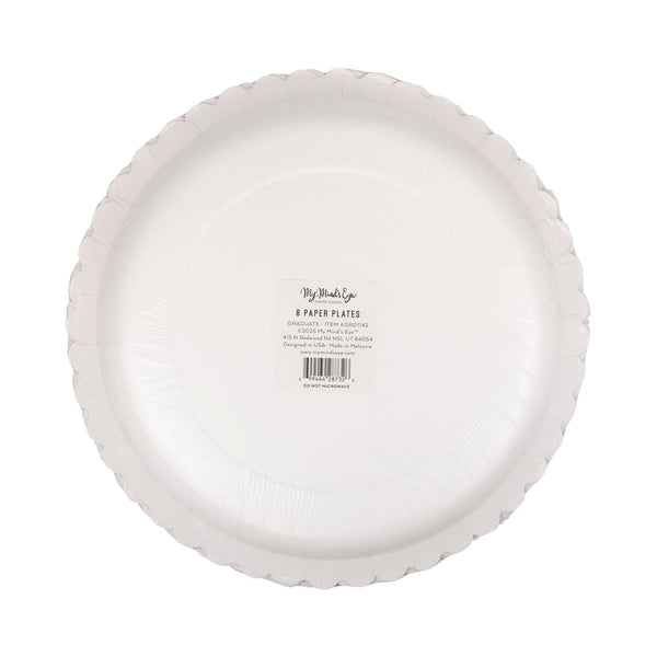 Script Graduate 10" Plate, 8pk