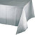 Shimmering Silver Plastic Tablecloth, 1pk