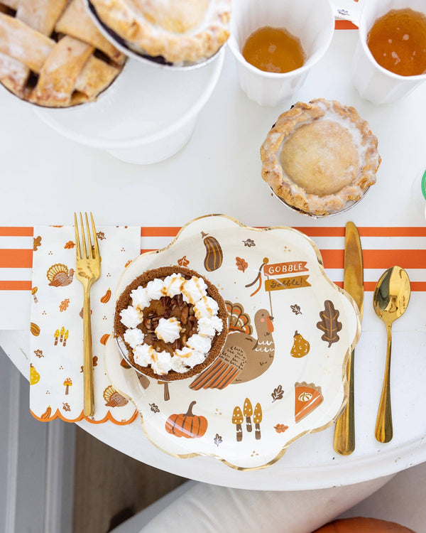 Thanksgiving Icons Plate, 8pk