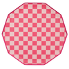 Pink Checkered Signature Dinner Plates, 8pk