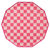 Pink Checkered Signature Dinner Plates, 8pk