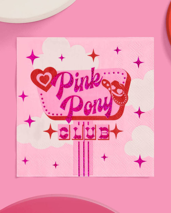 Pink Pony Club Cocktail Napkins, 25pk