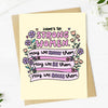 Greeting Card Here's to Strong Women