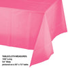 Candy Pink Plastic Tablecloth, 1pk